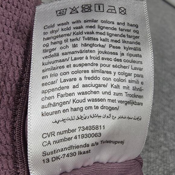 GIRLFRIEND COLLECTIVE WOMEN'S DUSTY PURPLE HIGH NECK CROP WORKOUT TANK – SIZE XS - Picture 11 of 11